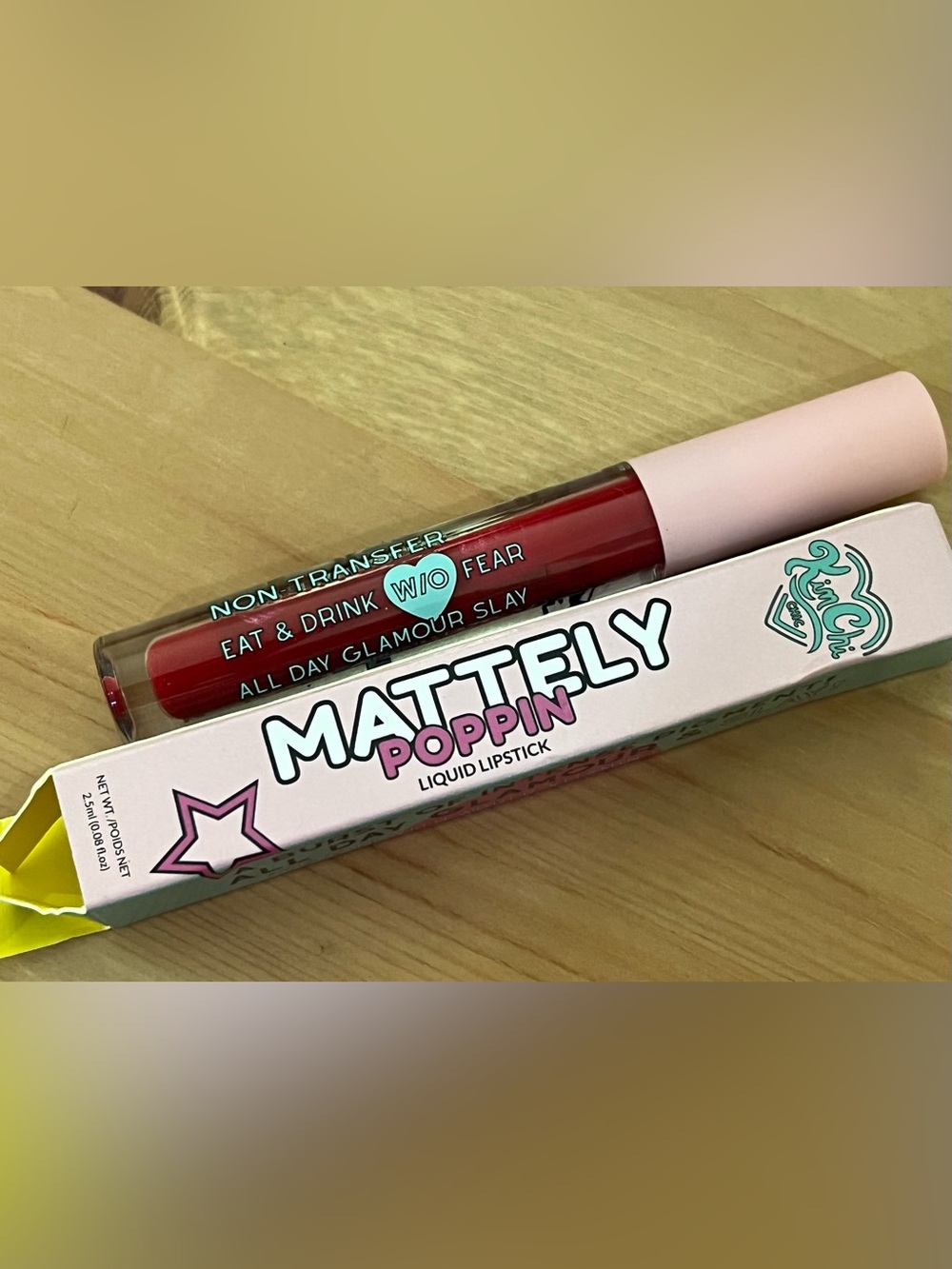 Kimchi Chic Beauty Liquid Lipstick in Woww!
